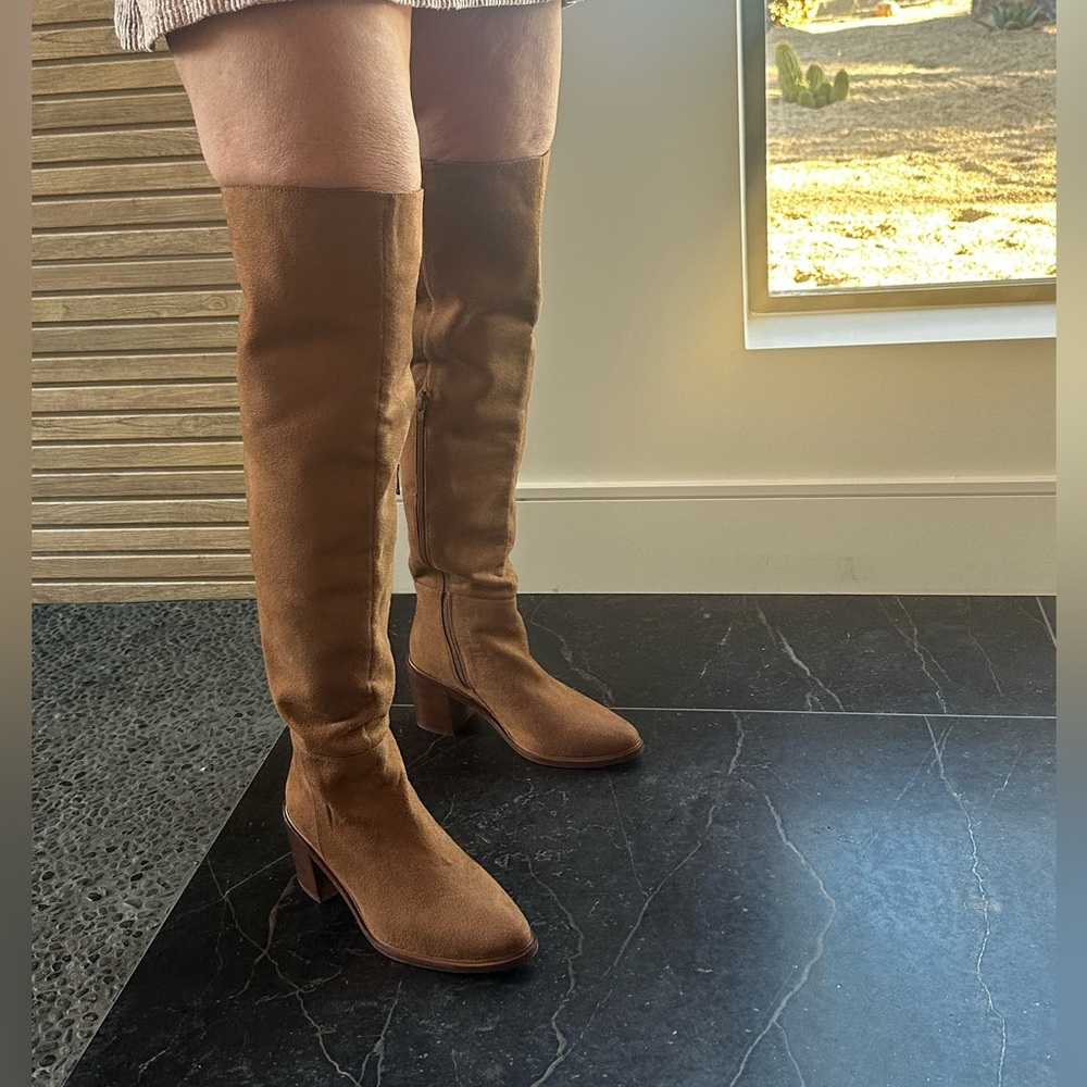 Seychelles SEXY Brown Over the Knee Suede Tall Boots Winter Spring Boho 6.5 NEW - Picture 10 of 10